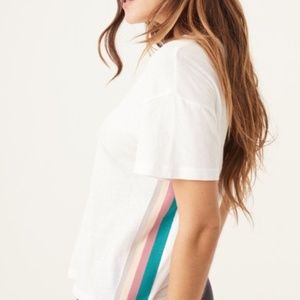 𝗠𝗼𝗻𝗿𝗼𝘄 Vintage Side Stripe Tee